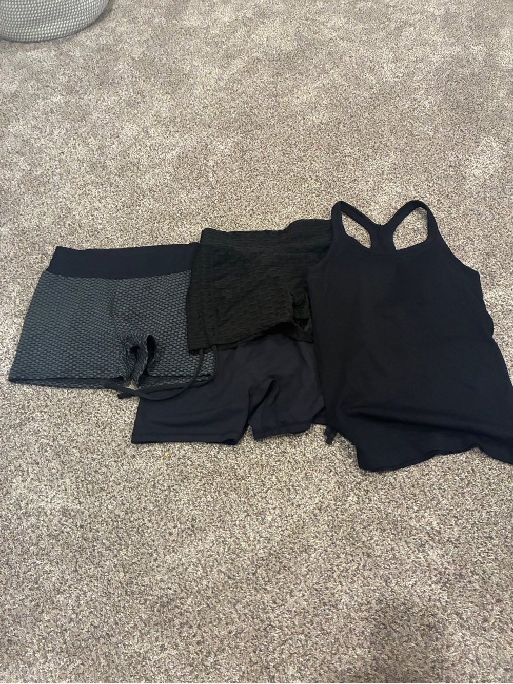 Women’s Black Tank & Shorts